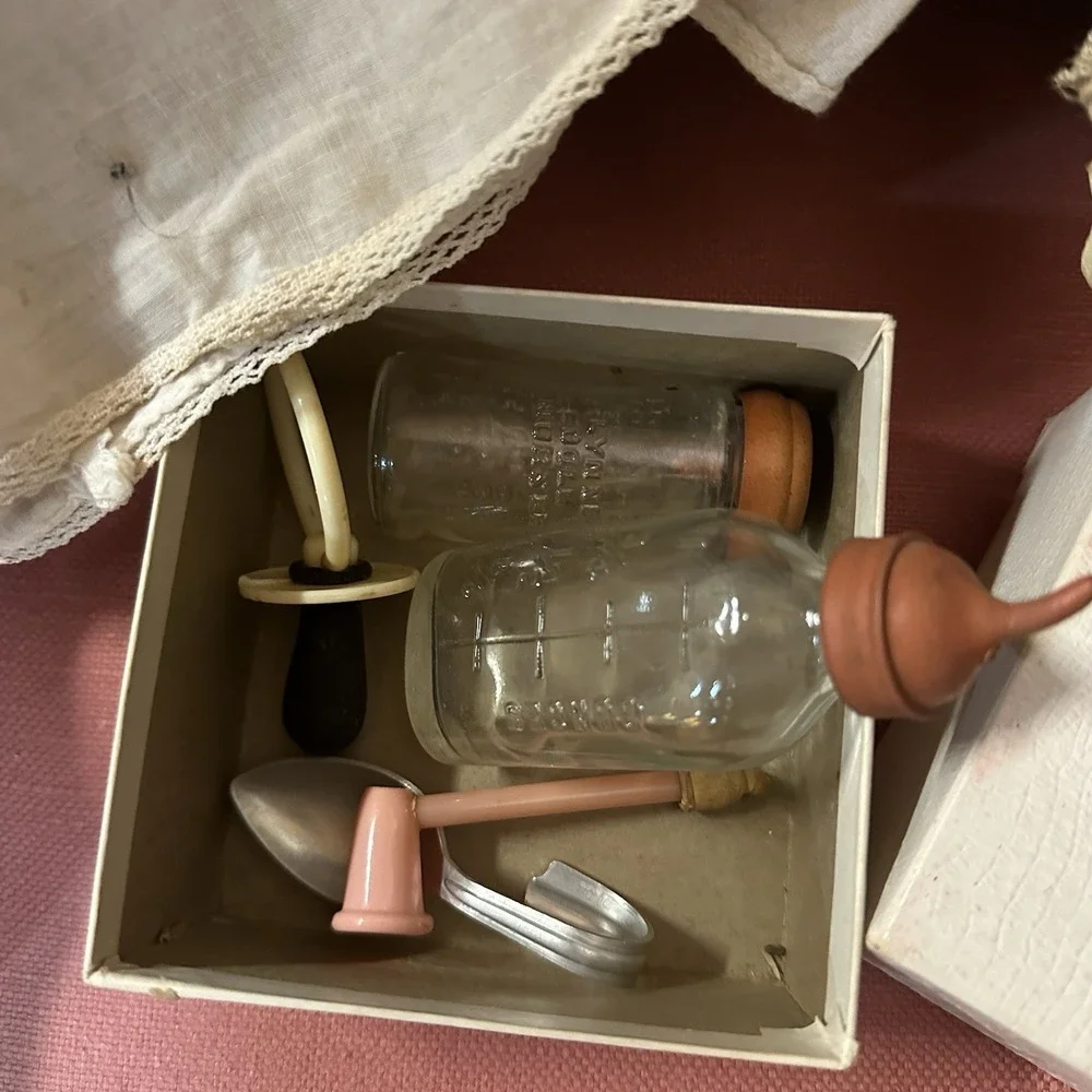 Effanbee 1930's Dy Dee 15in Drink and Wet Doll with MANY Original Accesories